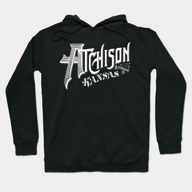 Vintage Atchison, KS Hoodie by DonDota